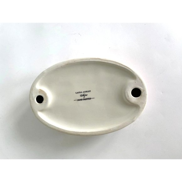 Laura Ashley Soap Dish with flowers Three Dimensional Hand Painted - Picture 3 of 3